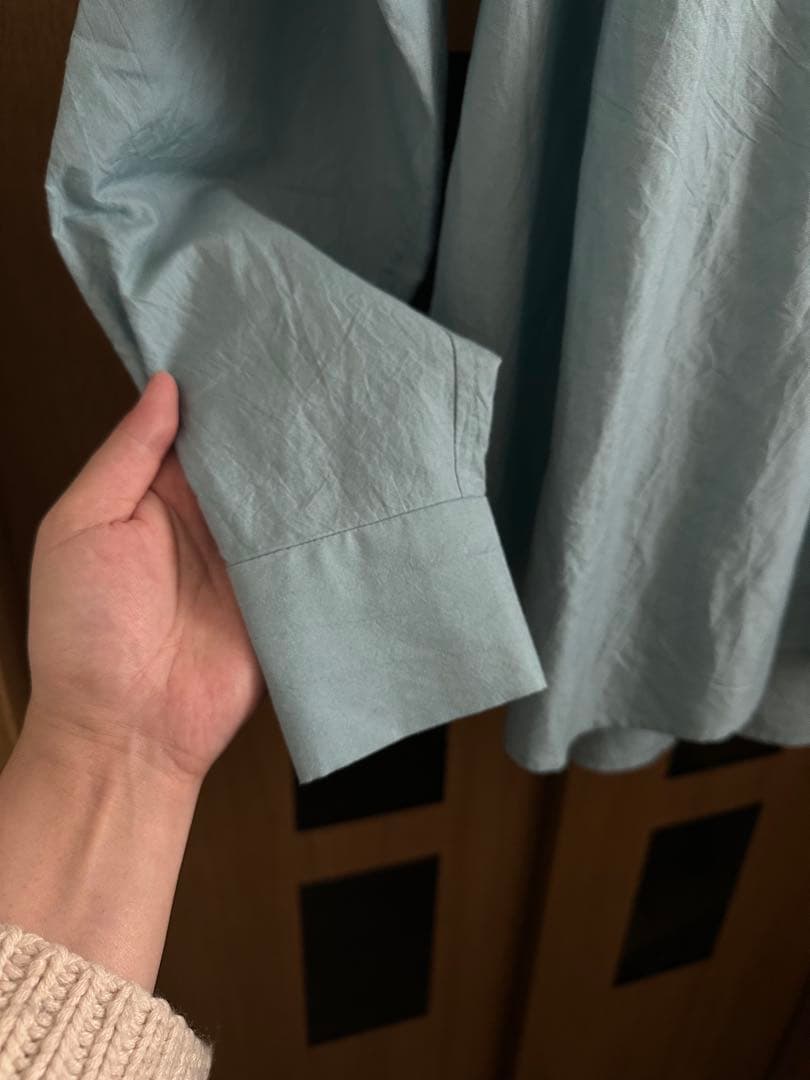 Native village オーバーシャツ ブルー