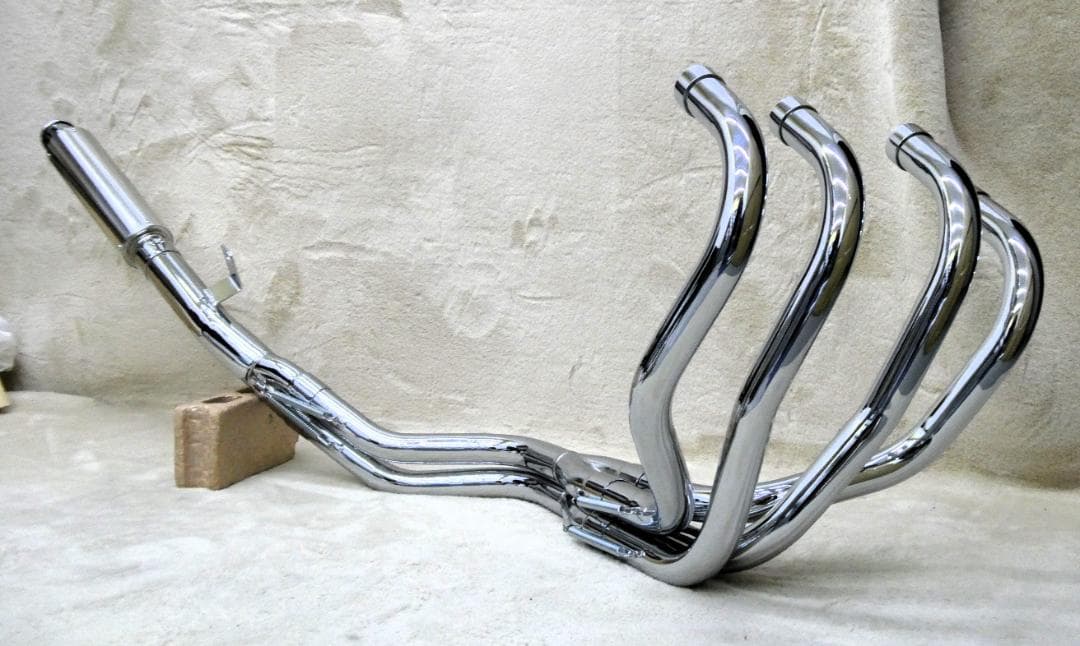 トリプルA】マフラー XJR400 8分割 メッキ アウター/XJ400