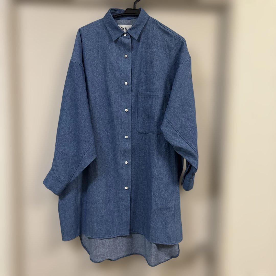 chiiibag デニムオーバーサイズシャツ - メルカリ