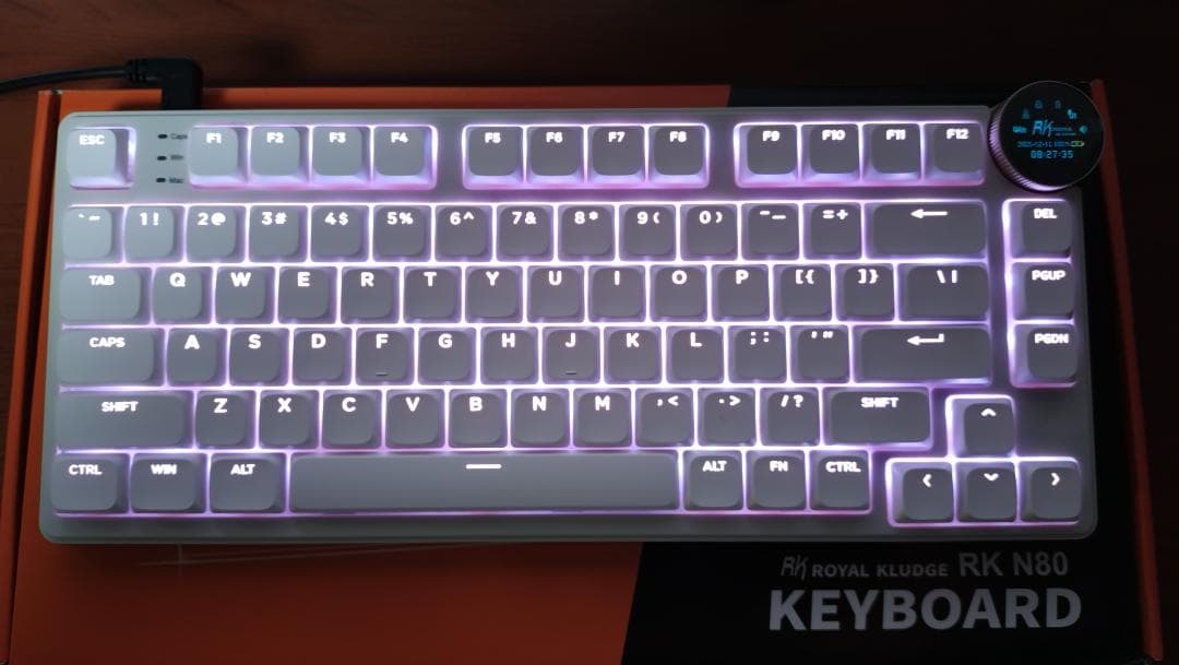 動作確認美品、透過キーキャップMod】Royal Kludge RK N80 - メルカリ