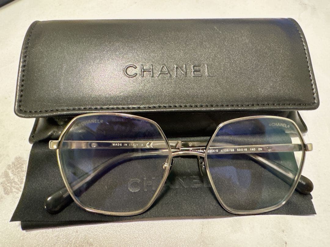CHANEL シャネル メガネフレーム 伊達メガネ 2204-S スパンコール