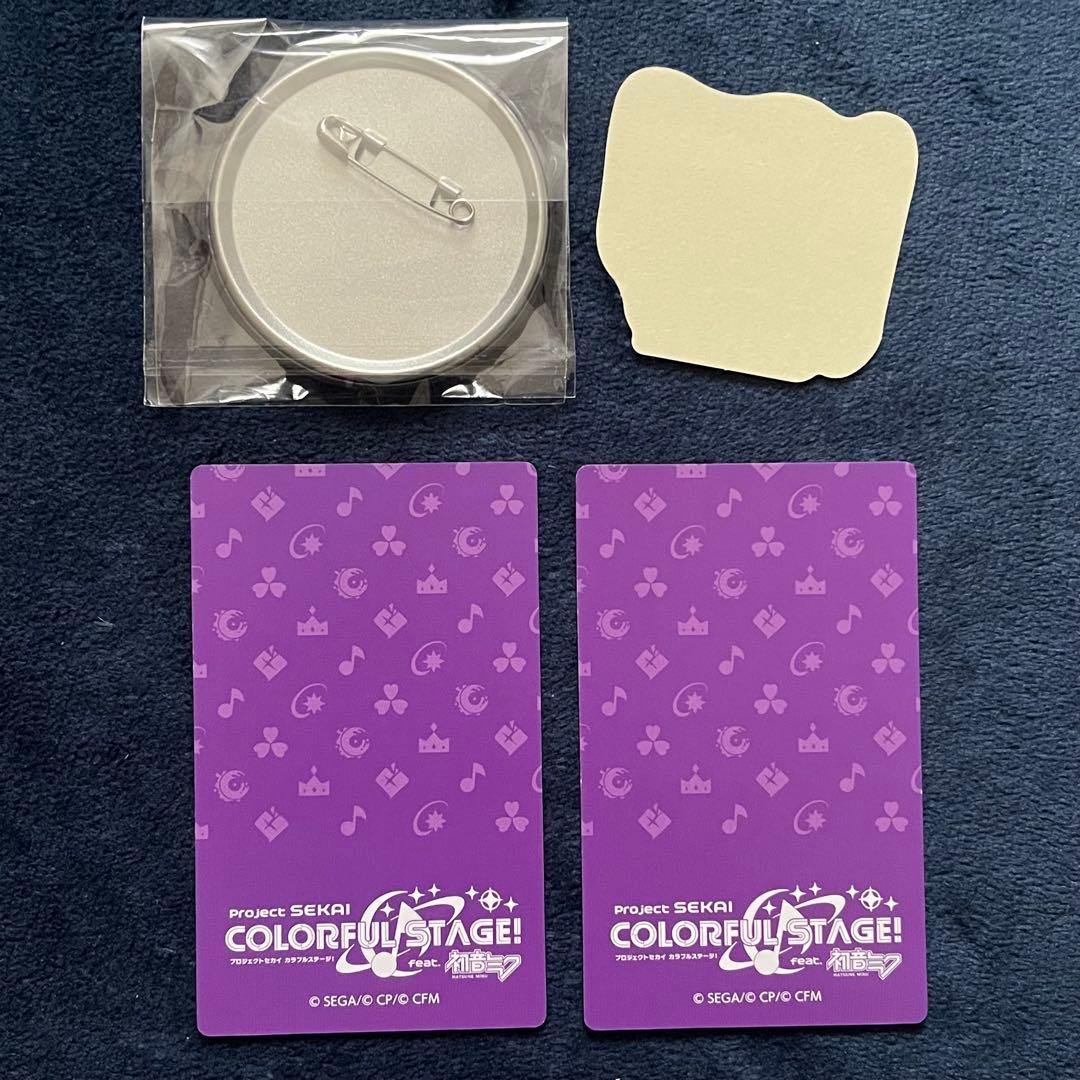 プロセカ まふゆ 5B 21C 缶バッジ エピカ 特典 ステッカー 黒百合