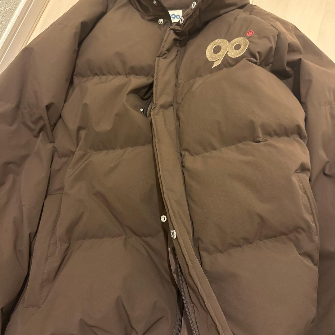 9090 ダウン ブラウン - メルカリ