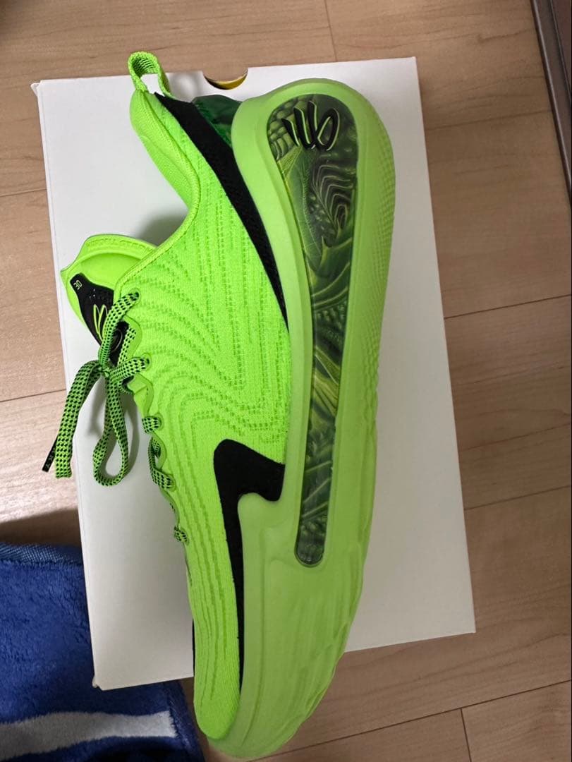 カリー12 バスケットボールシューズ 26.5cm ライムグリーン/ブラック