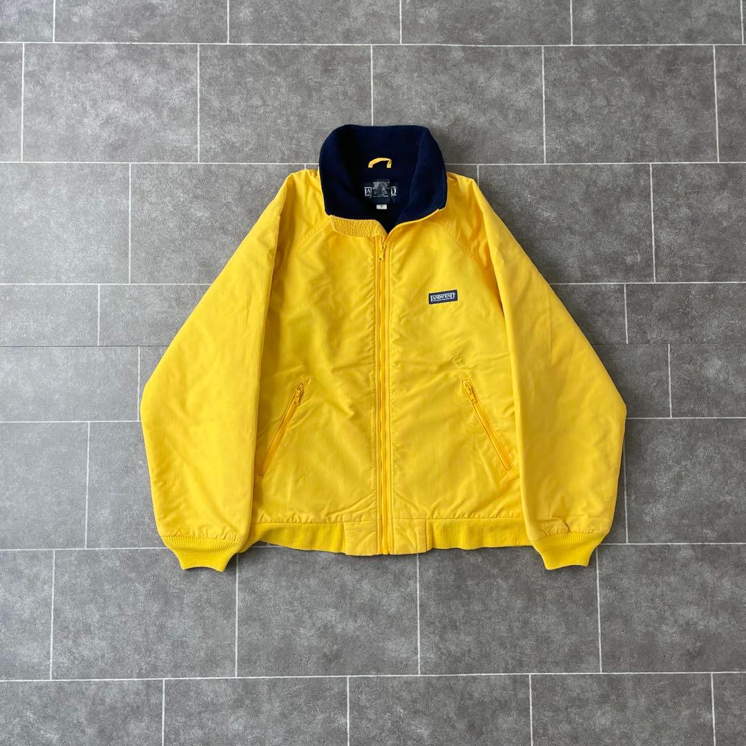 90's Lands'end ランズエンド ナイロンジャケット 黄 - メルカリ