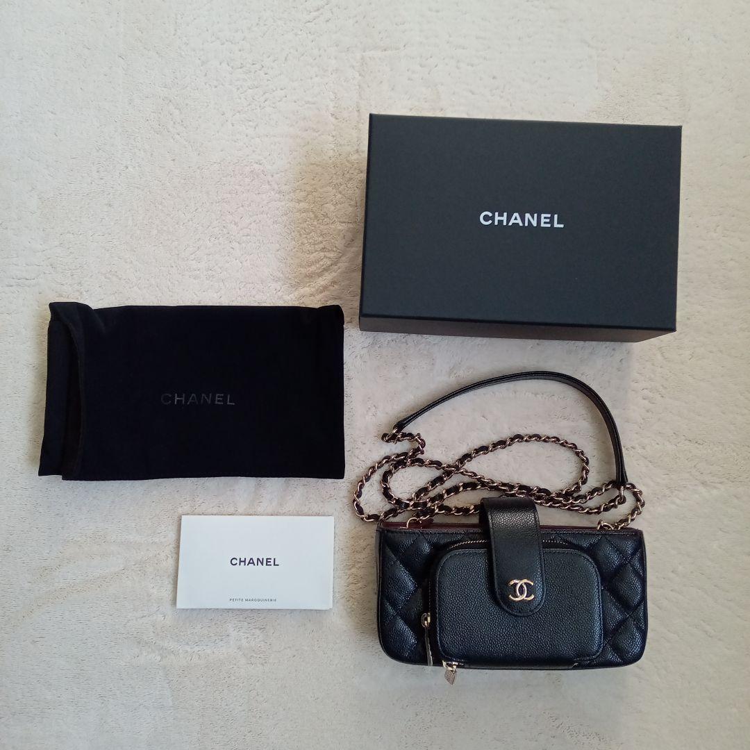 AK プロフ必読様専用☆シャネル希少レア スマホショルダー ウォレット