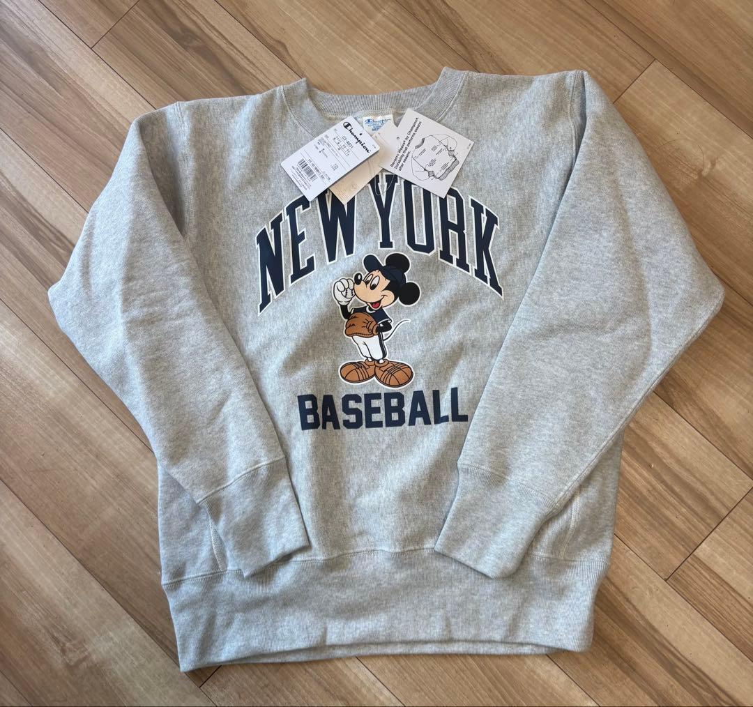 Champion ミッキーマウス ニューヨーク ベースボール スウェット Champion ミッキーマウス ニューヨーク ベースボール トレーナー