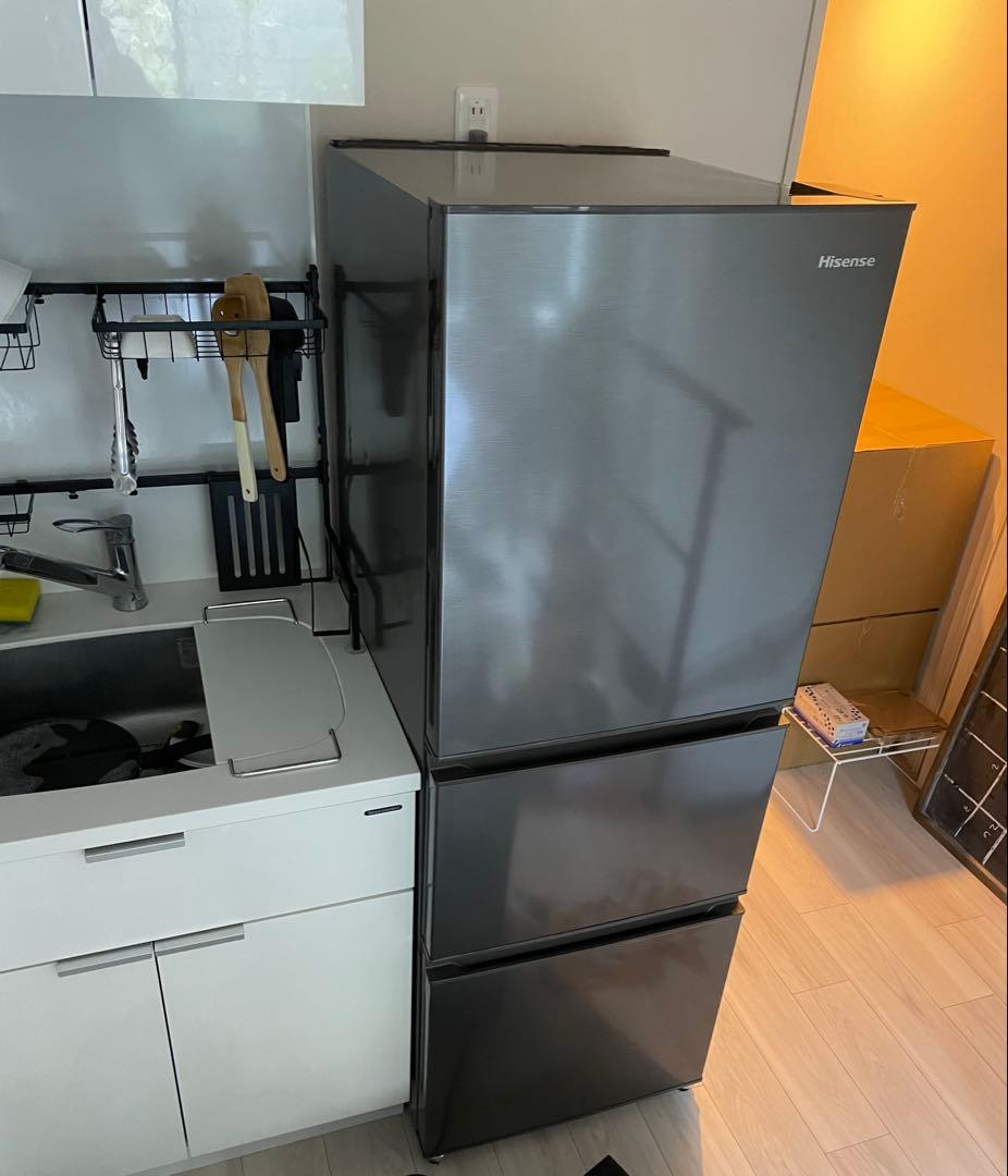 Hisense Refrigerator 282L/スペースグレイ/自動霜取り Amazon | Hisense 冷蔵庫 幅55.4cm 282L スペースグレイ HR-D2802S 3
