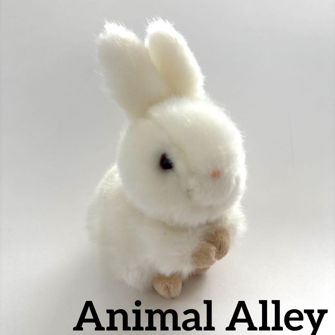 レア トイザらス Animal Alley ウサギ ぬいぐるみ 白 うさぎ - メルカリ