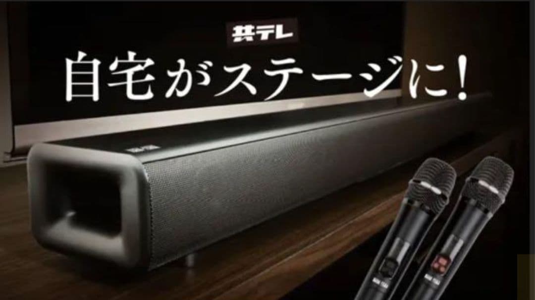 家庭用カラオケサウンドバー KARA KARA 共同テレビジョン KARAxKARA（カラカラ）カラオケサウンドバー 家庭用