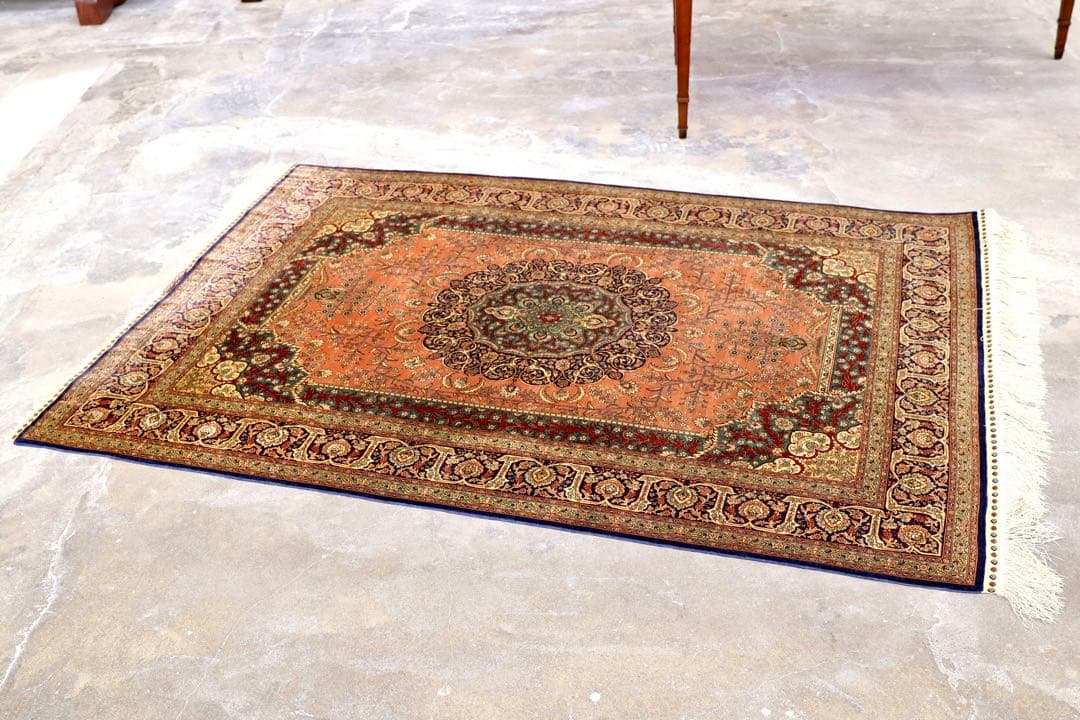 GMIK404○最高級 ペルシャ絨毯 ラグ カーペット シルク 手織り 中東 GMIK404○最高級 ペルシャ絨毯 ラグ カーペット シルク 手織り 中東