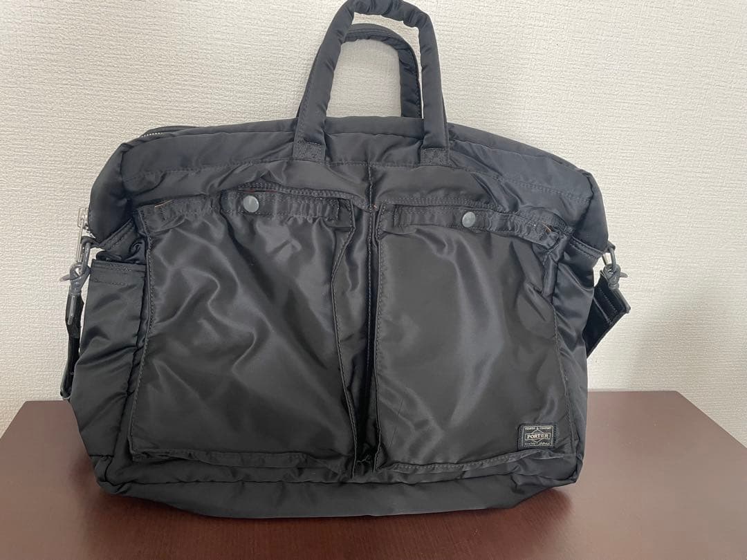 PORTER 2WAY ビジネスバッグ／ブリーフケース ブラック TIME（PORTER） ポーター PORTER 2wayブリーフケース ショルダーバッグ