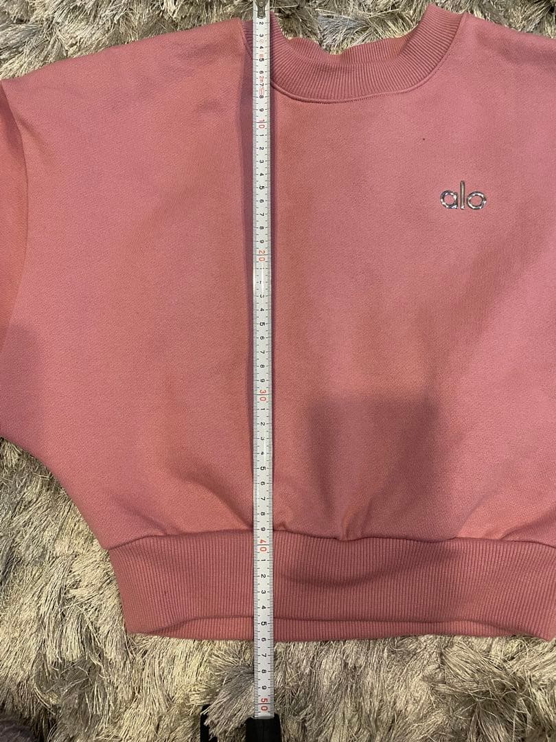 alo yogaピンク クロップドスウェット S alo S www.cosaga.com