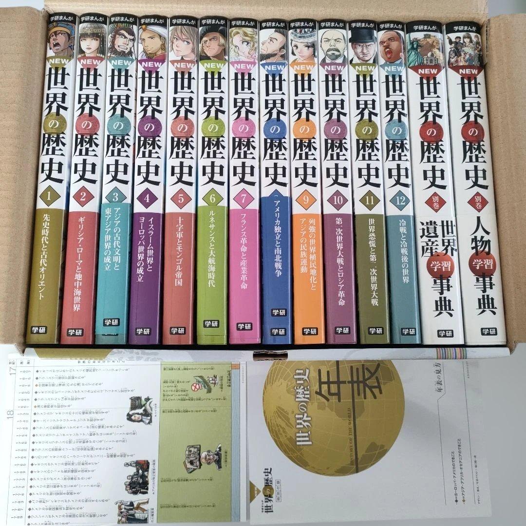 学研まんが New世界の歴史 別巻2冊付き(全14巻セット) 学研まんが NEW世界の歴史 別巻2冊付セット 全14巻 学習まんが | 近藤