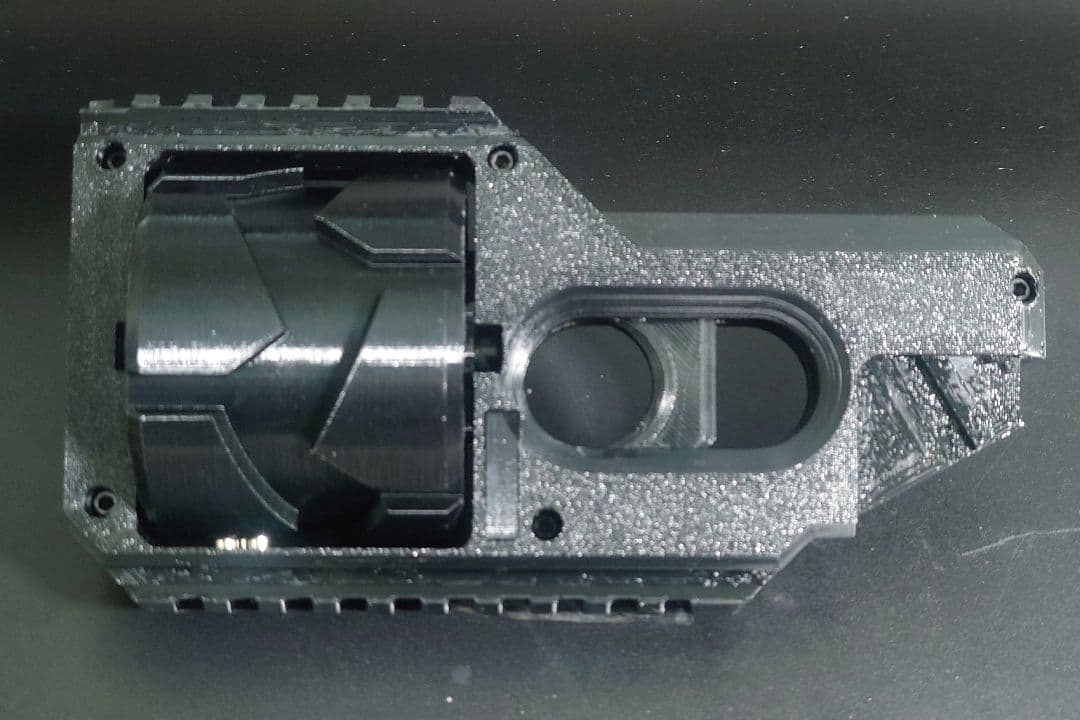 3DP製 リボルバー ショットガン ガス ショットシェル モスカート