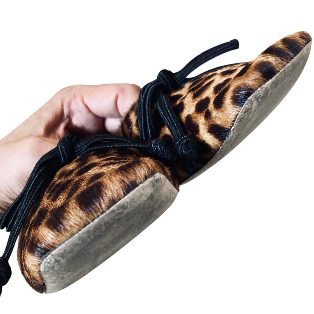 GK Yu-miさま専用】PIPPICHIC ヒョウ柄 フラットシューズ 37 - メルカリ