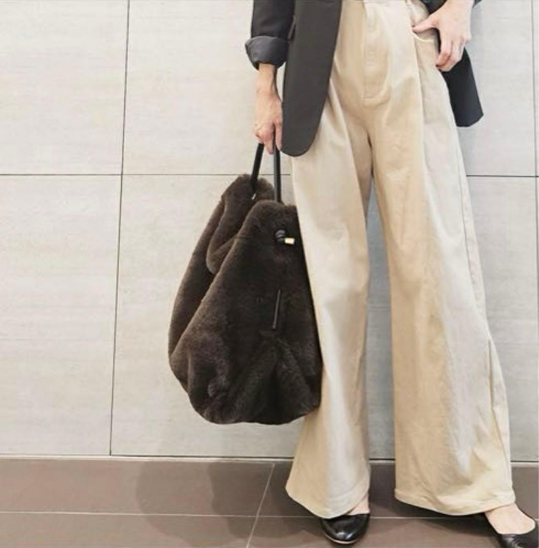 未使用品】VIOLAd'ORO エコファー レッキス バッグ ブラウン - メルカリ