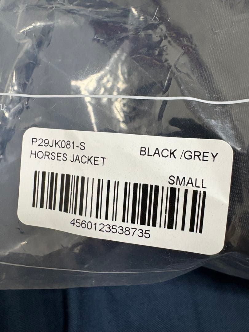 PALACE HORSES JACKET BLACK / GREY Ssize - メルカリ