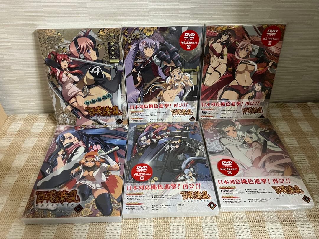 百花繚乱 サムライブライド 初回全6巻セットDVD/Blu-ray 未開封多数