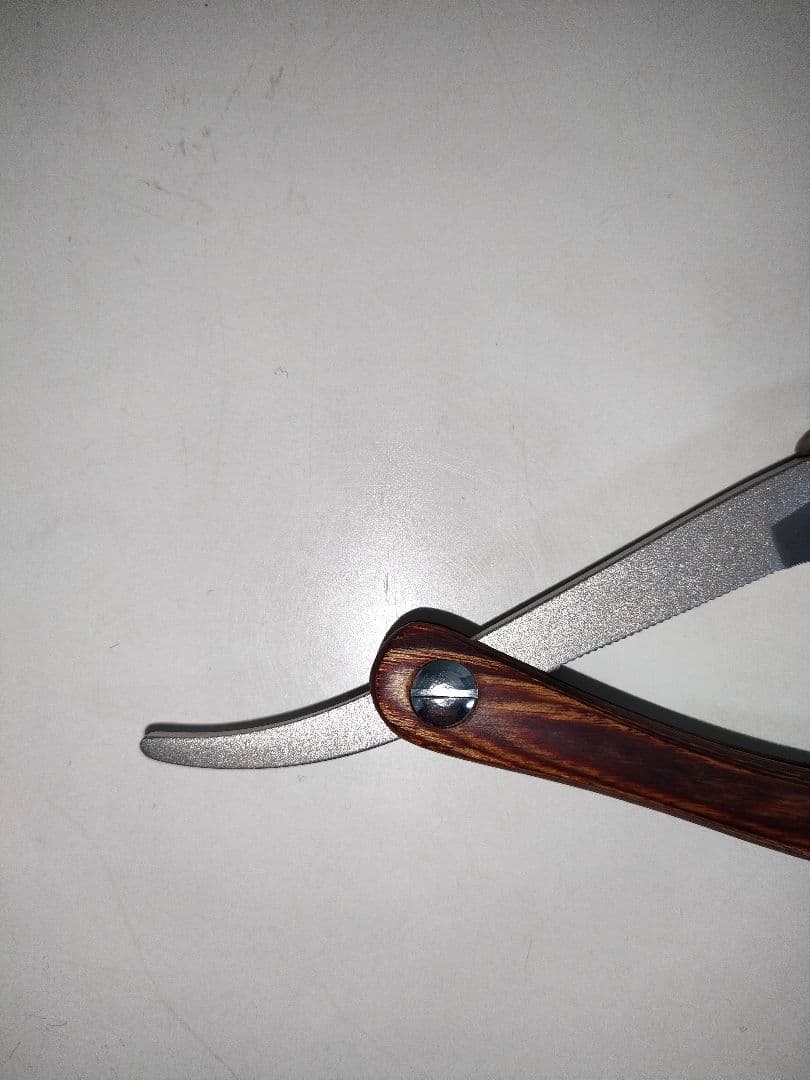 うみ吉様専用 FEATHER レザー ホルダー フェザー 木柄 木製 理容 美容