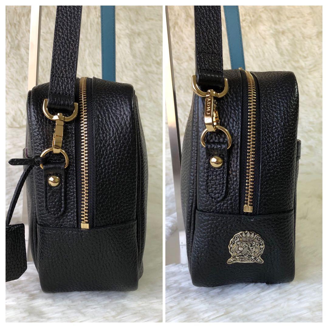 希少 A.D.M.J. ショルダーバッグ カメラバッグ スクエア シボ革 - メルカリ