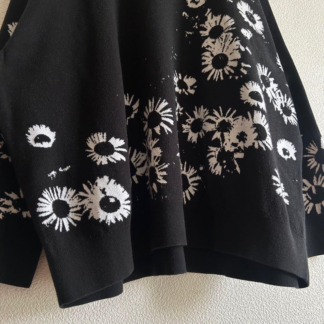 LAD MUSICIAN ラッドミュージシャン ニット 花柄 コットン 黒 - メルカリ