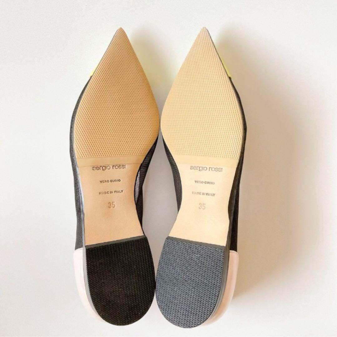 セルジオロッシ　メッシュフラットシューズ 35 22.5cm