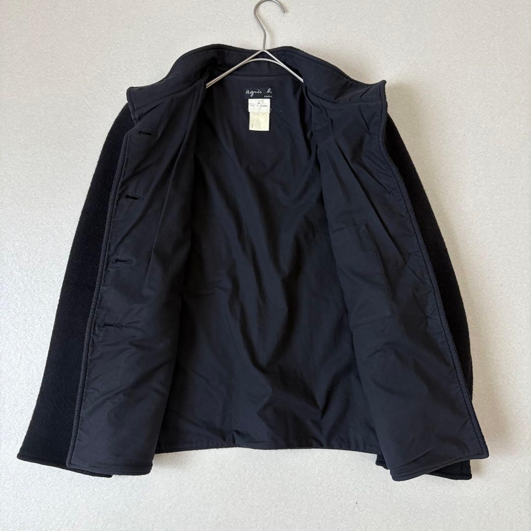 アニエスベー フランス製 ヴァージンウール ショートコート 2