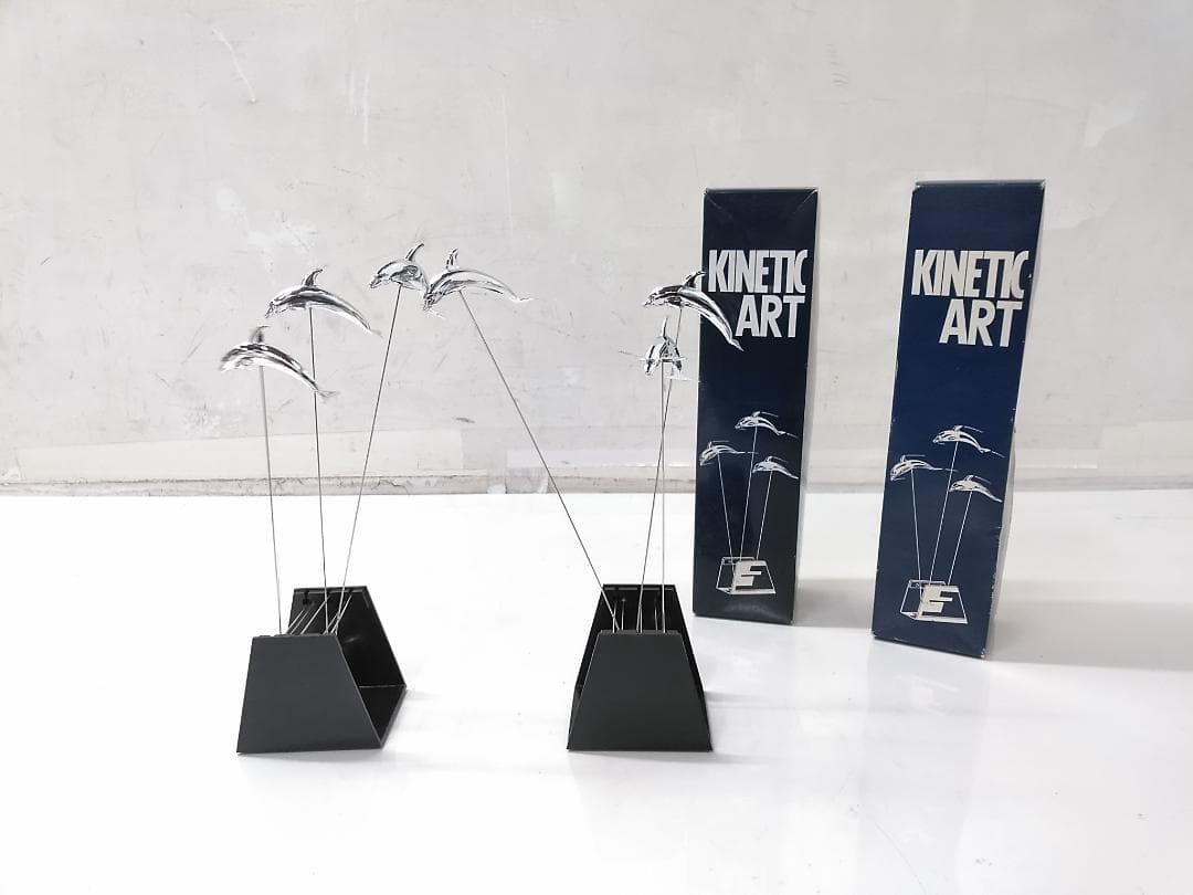 キネティックアート ISHIGURO製 イルカ ドルフィン 2個セット◆ キネティックアート ISHIGURO製 イルカ ドルフィン 2個セット◇