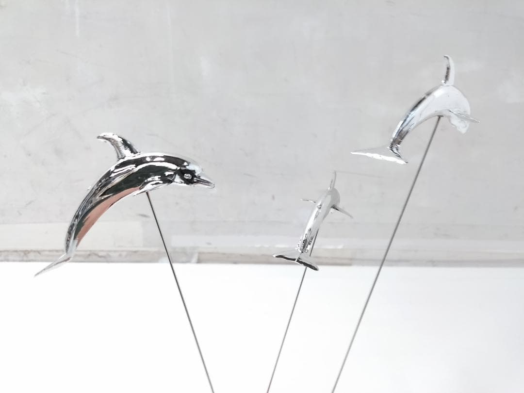 キネティックアート ISHIGURO製 イルカ ドルフィン 2個セット◇
