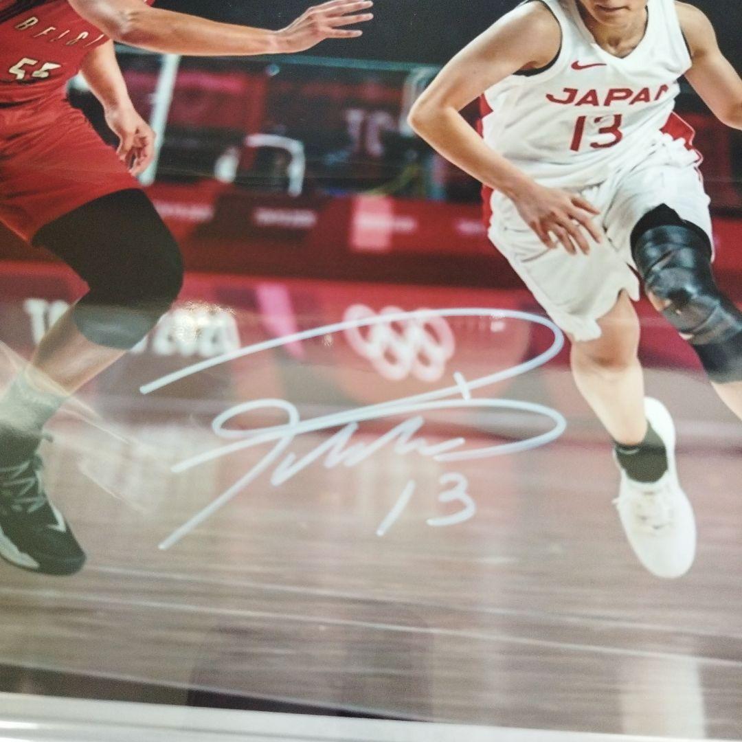 女子バスケットボール日本代表 町田瑠唯 直筆サイン入りフォト 証明書