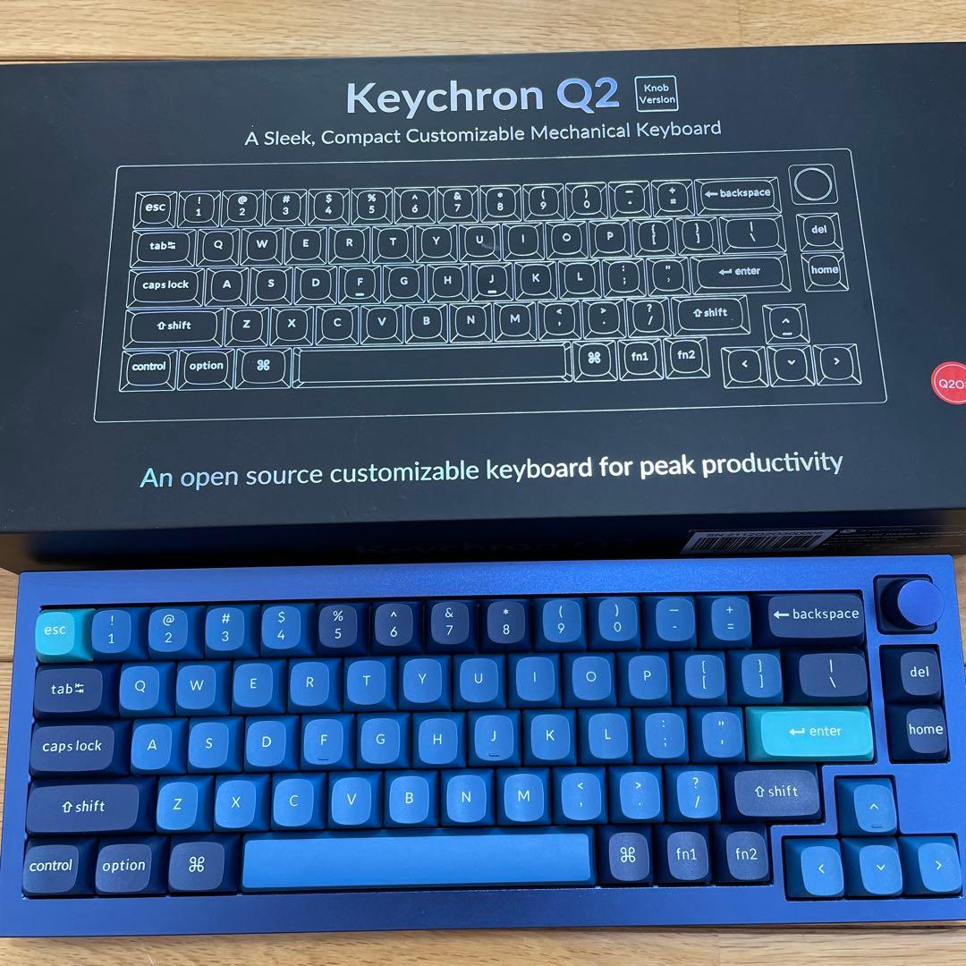キーボード Keychron Q2 knob ver. Keychron Q2 QMK カスタム・メカニカルキーボード ノブバージョン