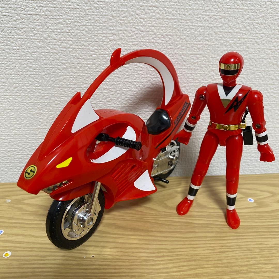 忍者戦隊カクレンジャー レッド バイク セット シャークブリッター