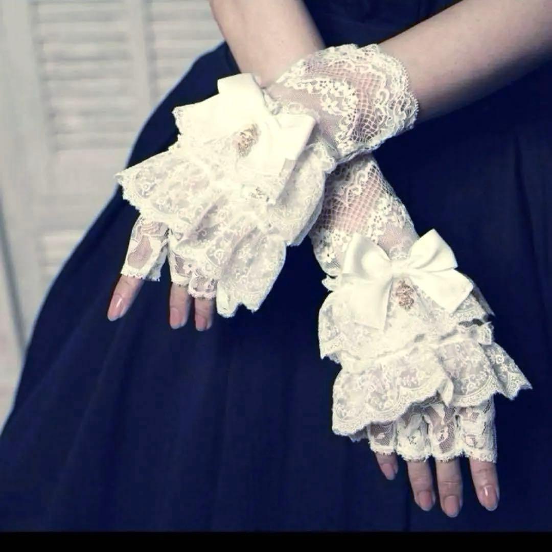 しまむら くる実 コラボ レースグローブ ロリィタ クラロリ - メルカリ