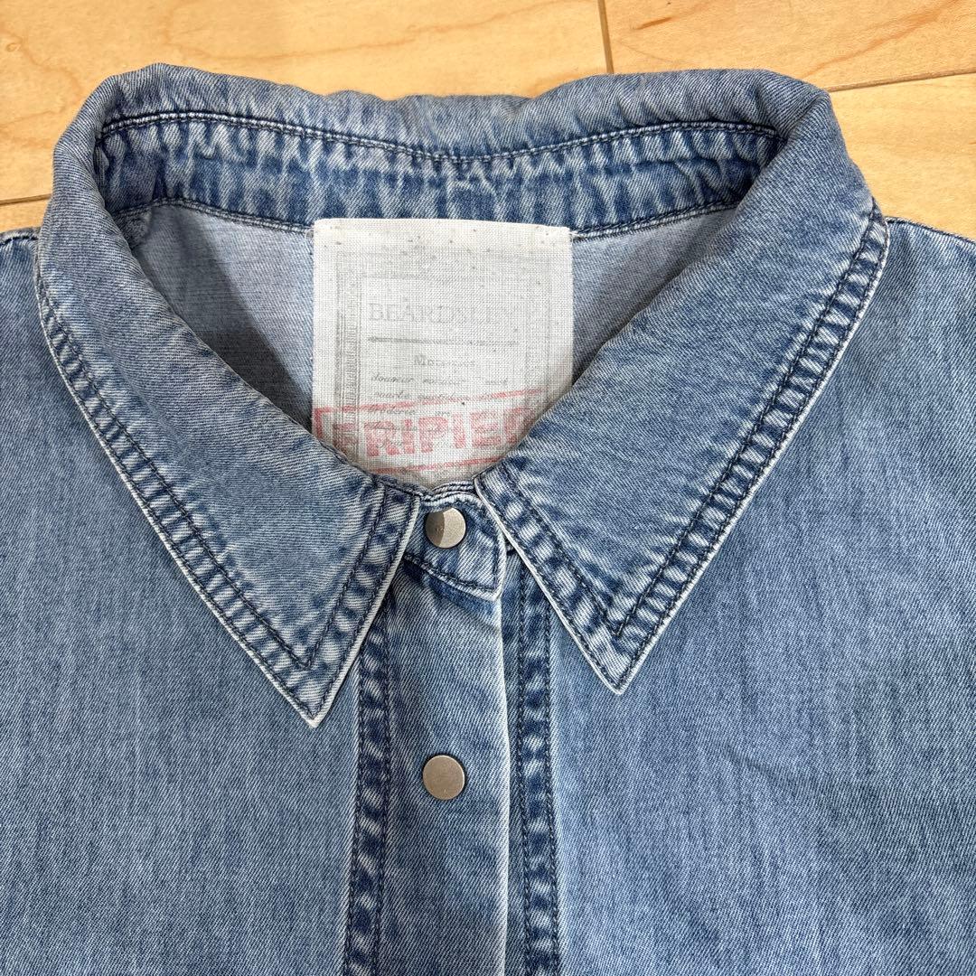 美品BEARDSLEYビアズリーFRIPIER ライトデニム　ダンガリー　シャツ FRIPIER /フリピエ】 - BEARDSLEY(ビアズリー)本部のBEARDSLEYの