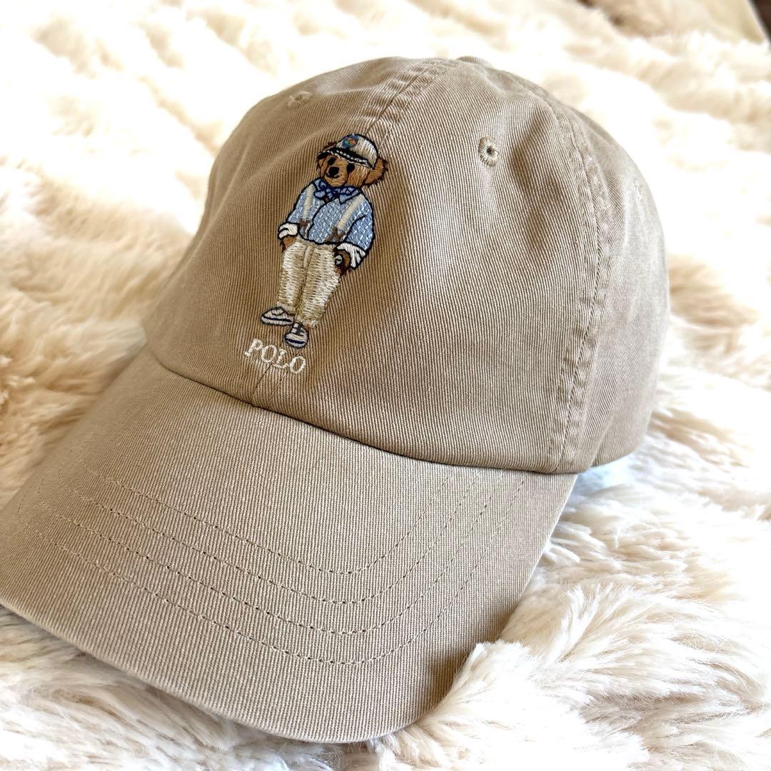 美品　ポロラルフローレン　ポロベアキャップ　ベージュ　ユニセックス 中古・古着通販】POLO RALPH LAUREN (ポロ・ラルフローレン) ポロベア