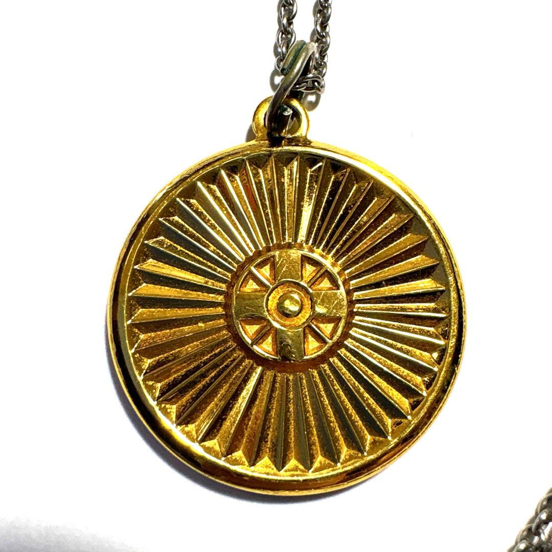 岡田茂吉 おひかり 世界救世教 ペンダント/ネックレス ゴールドカラー
