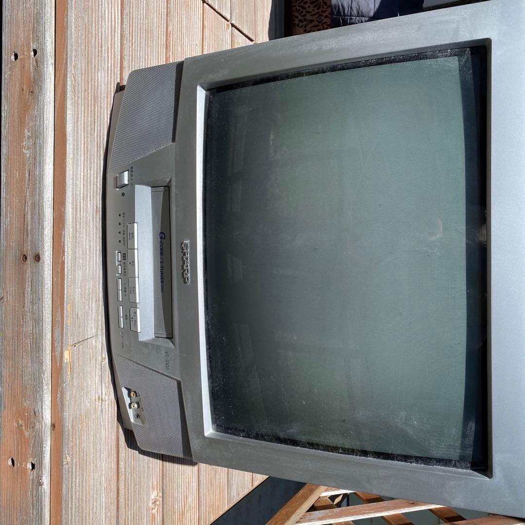 シャープ テレビデオ VT-21G1 ブラウン管 テレビ ビデオ VHS - メルカリ