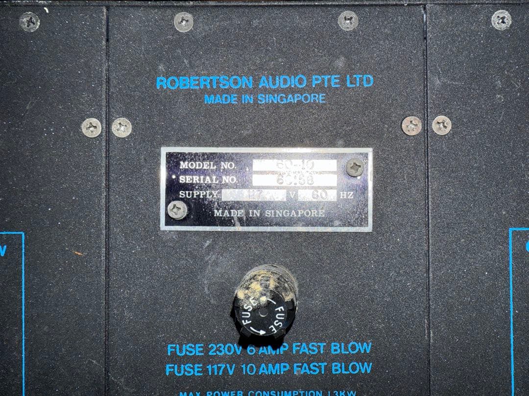 Robertson-audio 6010 アンプ 本体 - メルカリ