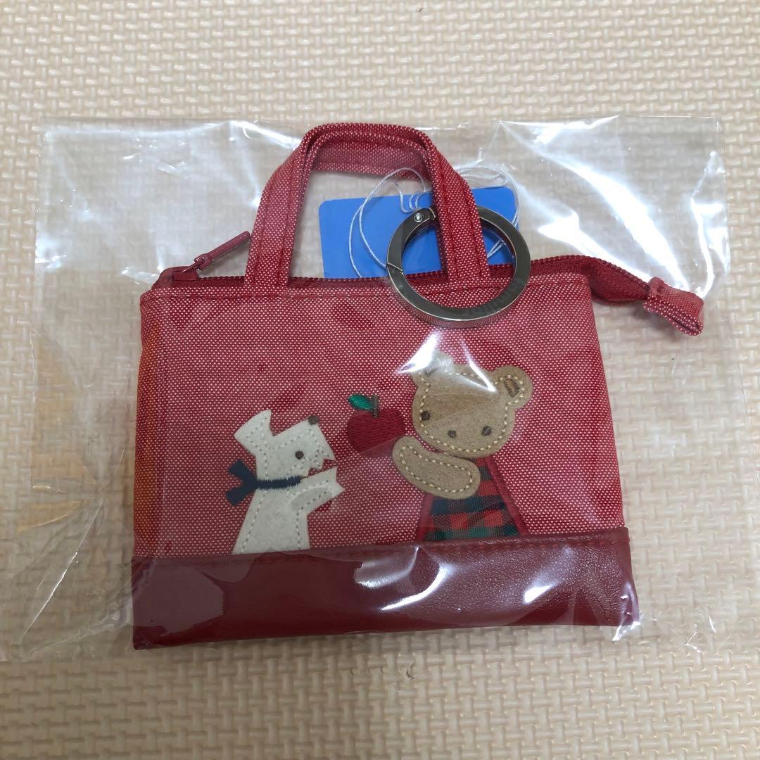 新品未使用未開封　ファミリア　ミニデニムバッグ　赤　完売品 新品未開封】ファミリア ミニデニムバッグ 赤 familiar チャーム