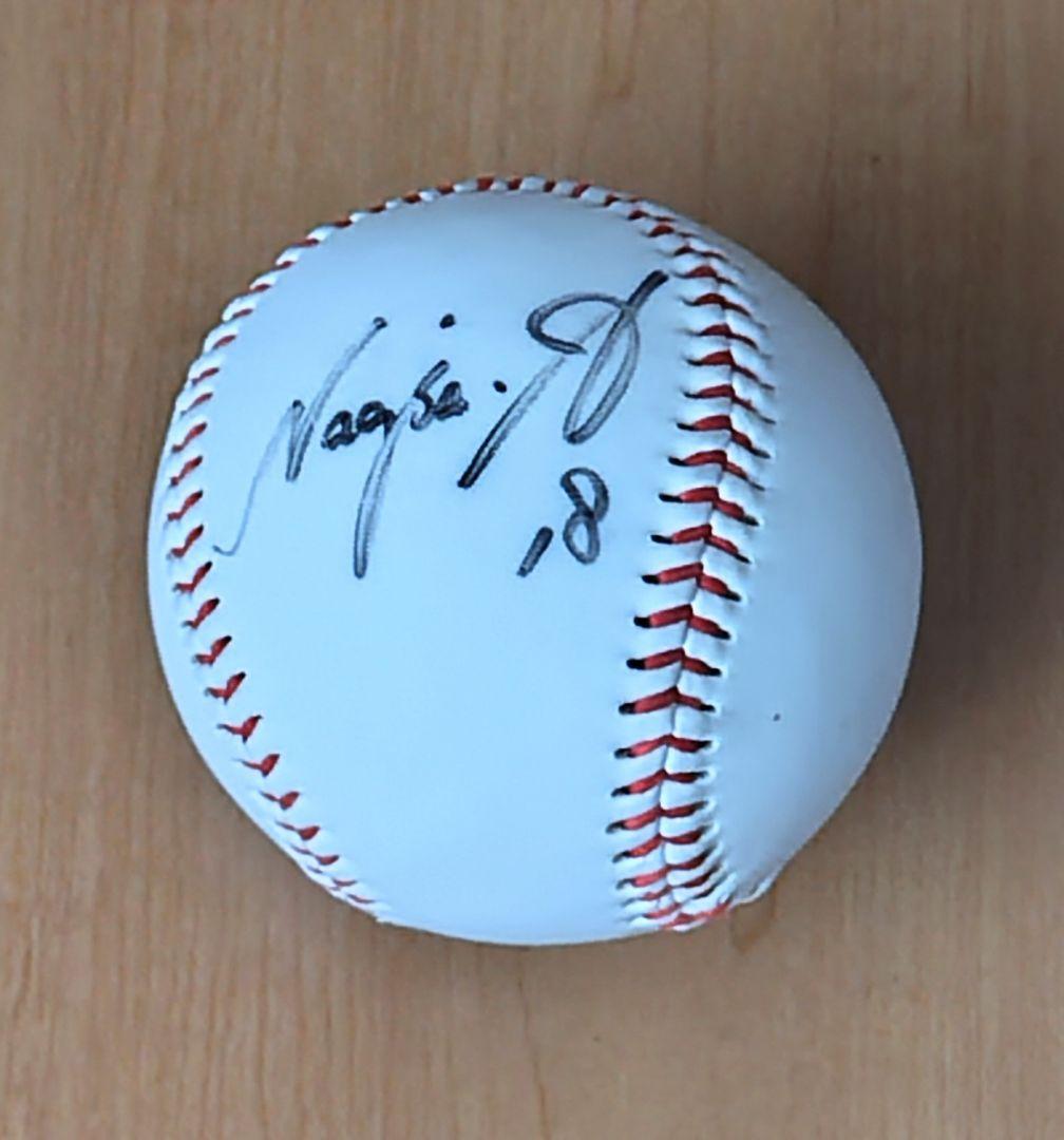ソフトバンクホークス 新垣渚選手 直筆サインボール 背番号18 - メルカリ