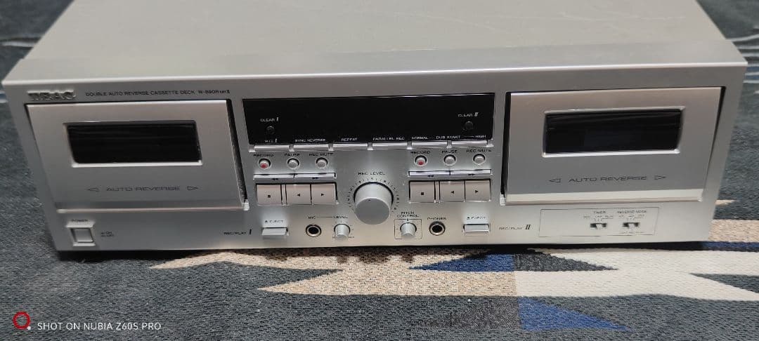 TEAC ダブルオートリバースカセットデッキ シルバー W-890RMKll-s 71yLmhZRzYL._AC_UF350,