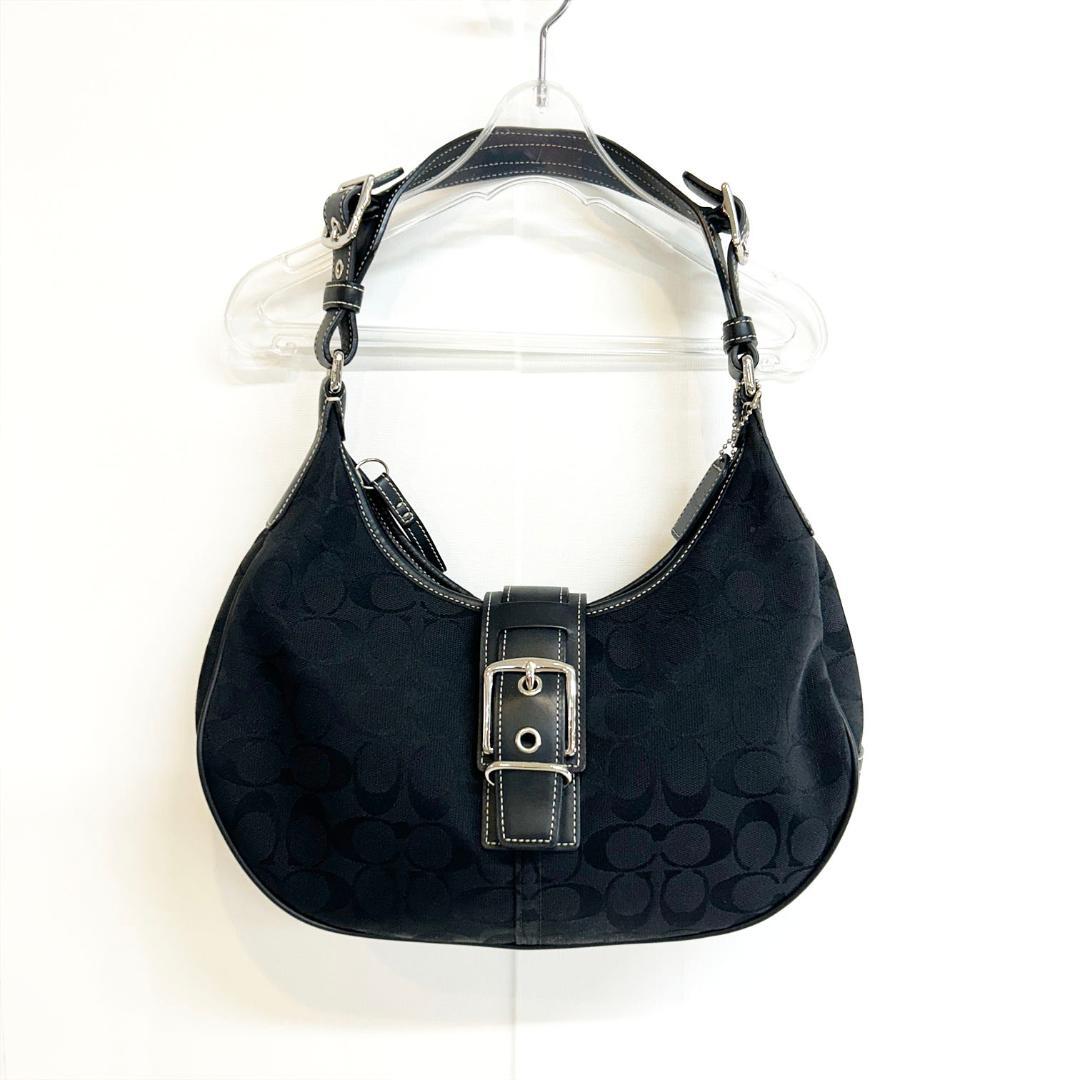 ☆ COACH コーチ ワンショルダー バッグ ホーボーバッグ シグネチャー