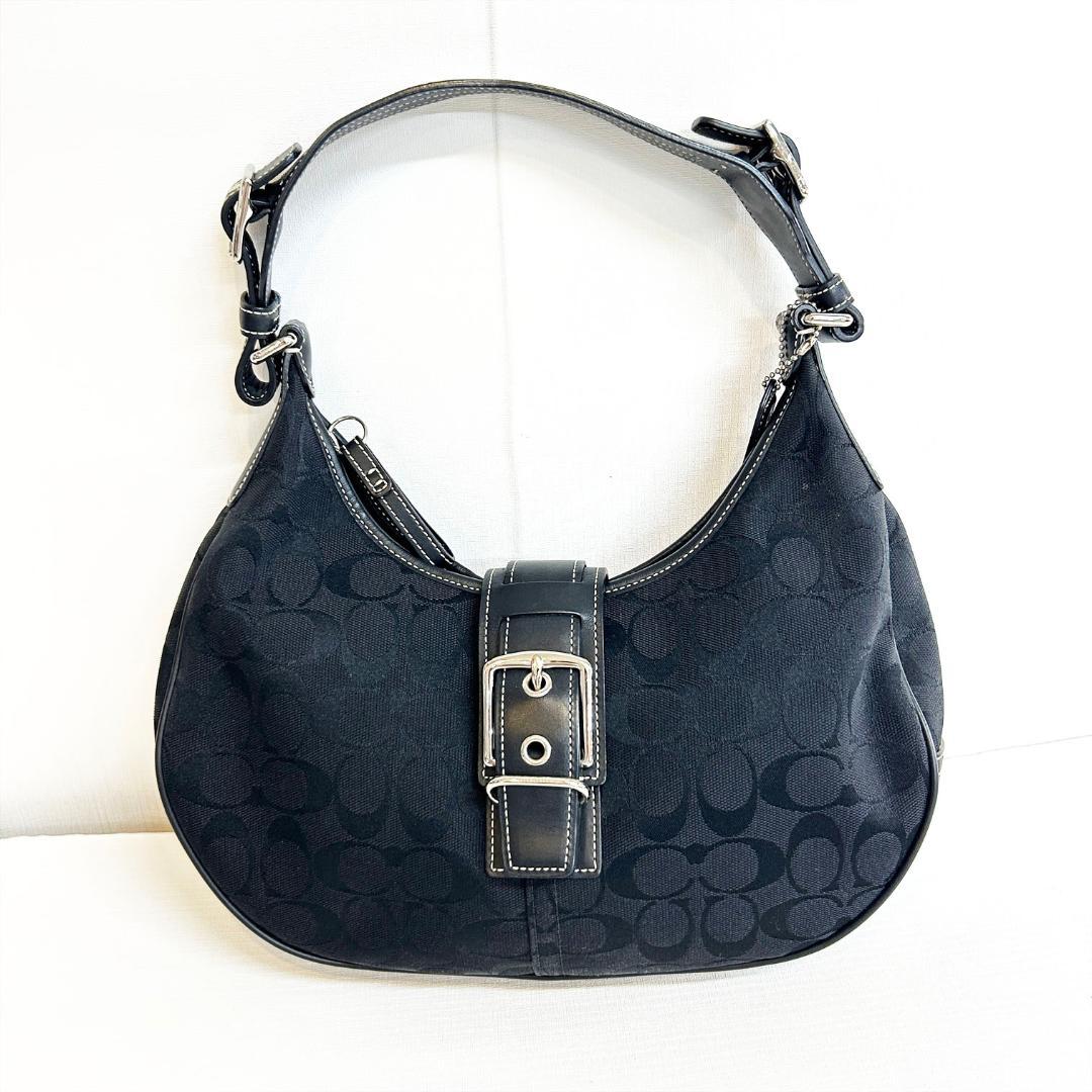☆ COACH コーチ ワンショルダー バッグ ホーボーバッグ シグネチャー