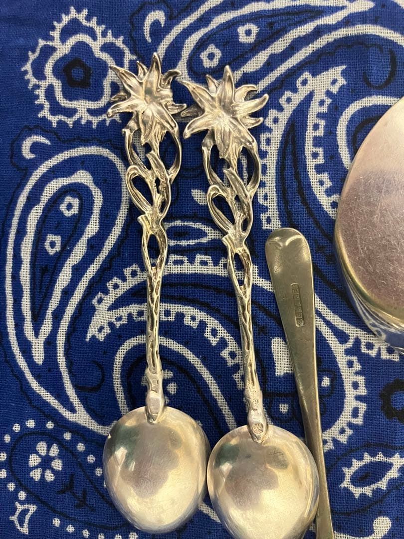 わ*ん様 銀製アンティークカトラリーコレクション185g