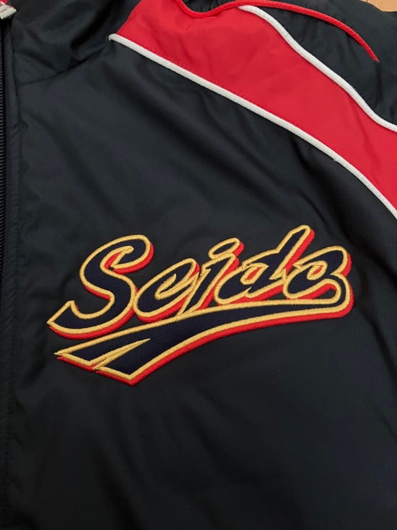 ダイヤのA 青道高校 グラウンドコート ネイビー×レッド Lサイズ ミズノ