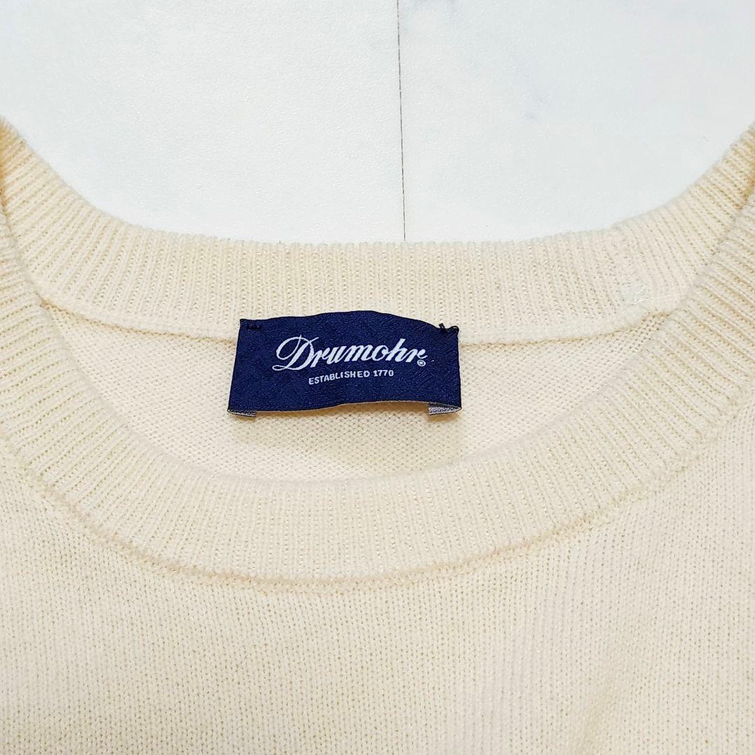 カシミヤ混☆ドルモア 長袖ニット セーター リブ イタリア製 48 - メルカリ