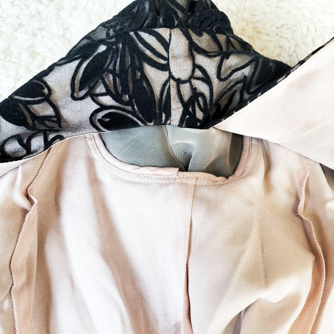 極美品】エムズグレイシー 7分袖 ワンピース Aライン 花柄 Mサイズ