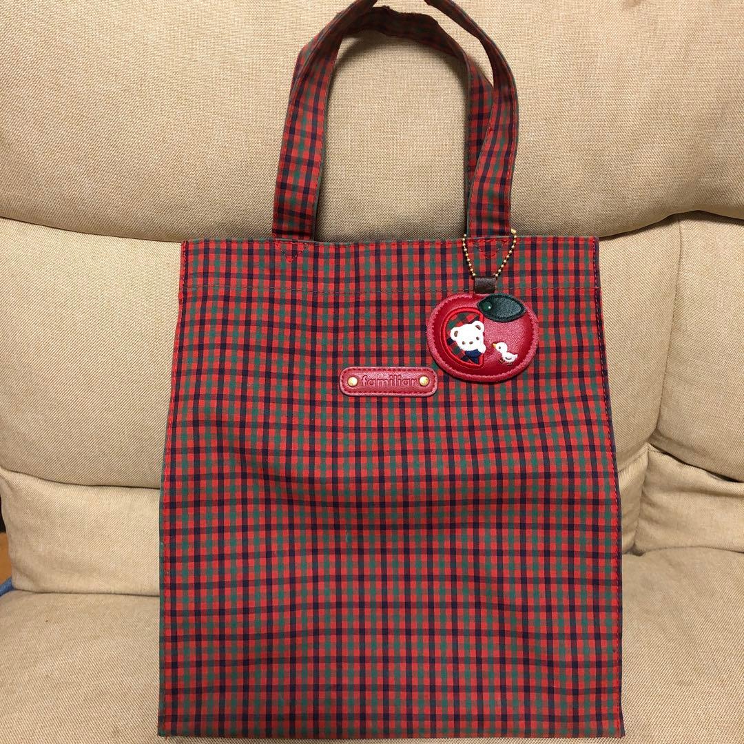大人気☺︎ファミリア 定番 トートバッグ ハンドバッグ チャーム付き