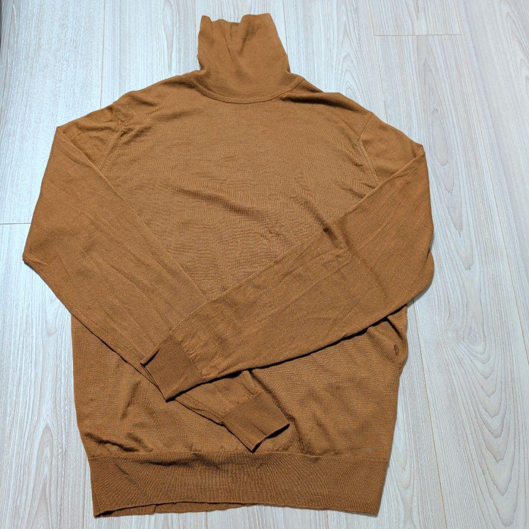 JOHNSMEDLEY 30Gウールタートルネック M テラコッタ - メルカリ